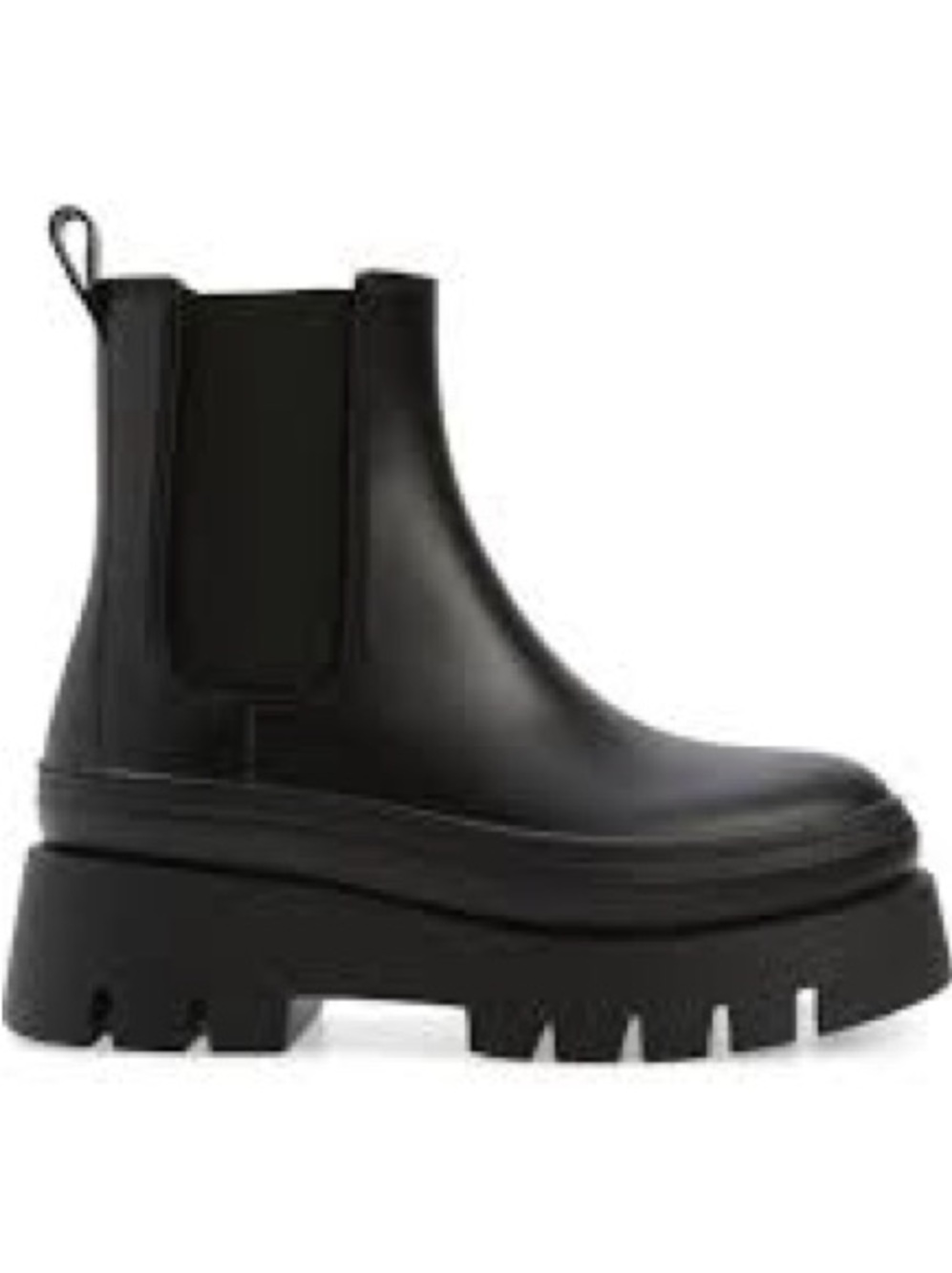 Jeffrey Campbell Hydra Chelsea Matte Black Rain Boots